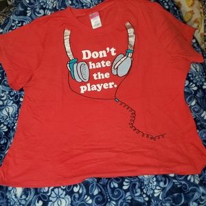 Plus size headphones shirt